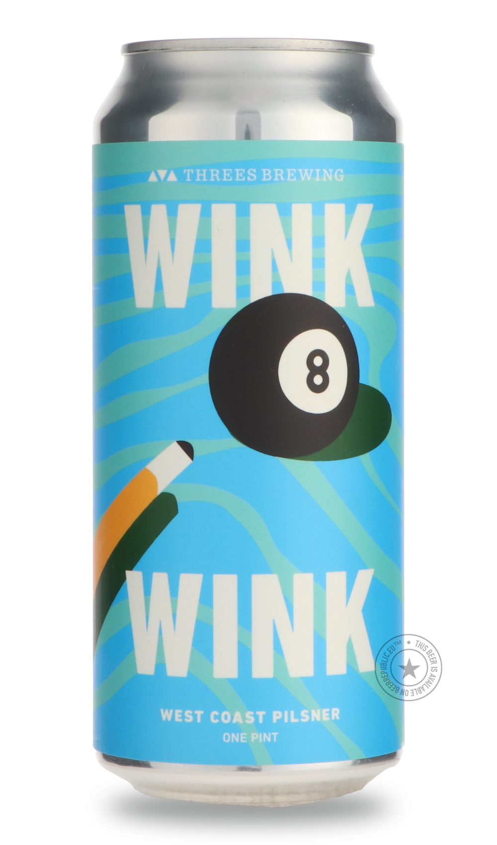 Wink Wink by Threes Brewing, beer label