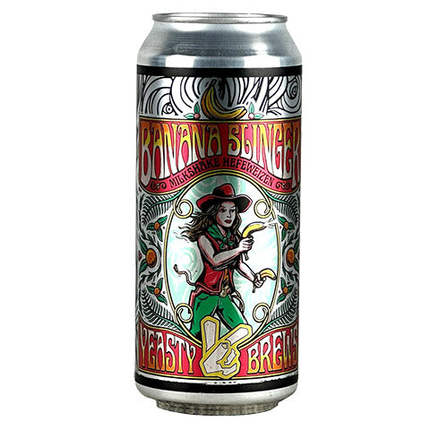 Yeasty Brews Banana Slinger Milkshake Hefeweizen by Yeasty Brews Artisanal Beers, beer label