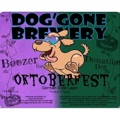 Dog'Gone Brewery Boozer Oktoberfest Lager by Dog'Gone Brewery, beer label