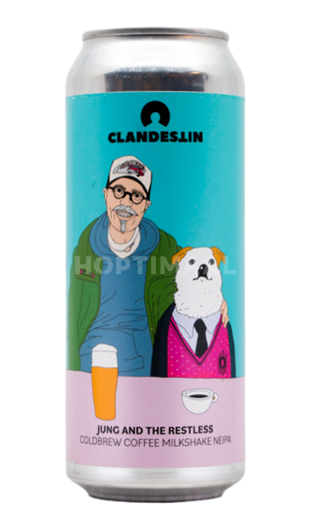 Clandestin JUNG AND THE RESTLESS by Clandestin Beer, beer label