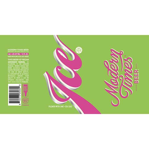 Modern Times Ice Pilsner by Modern Times Beer, beer label