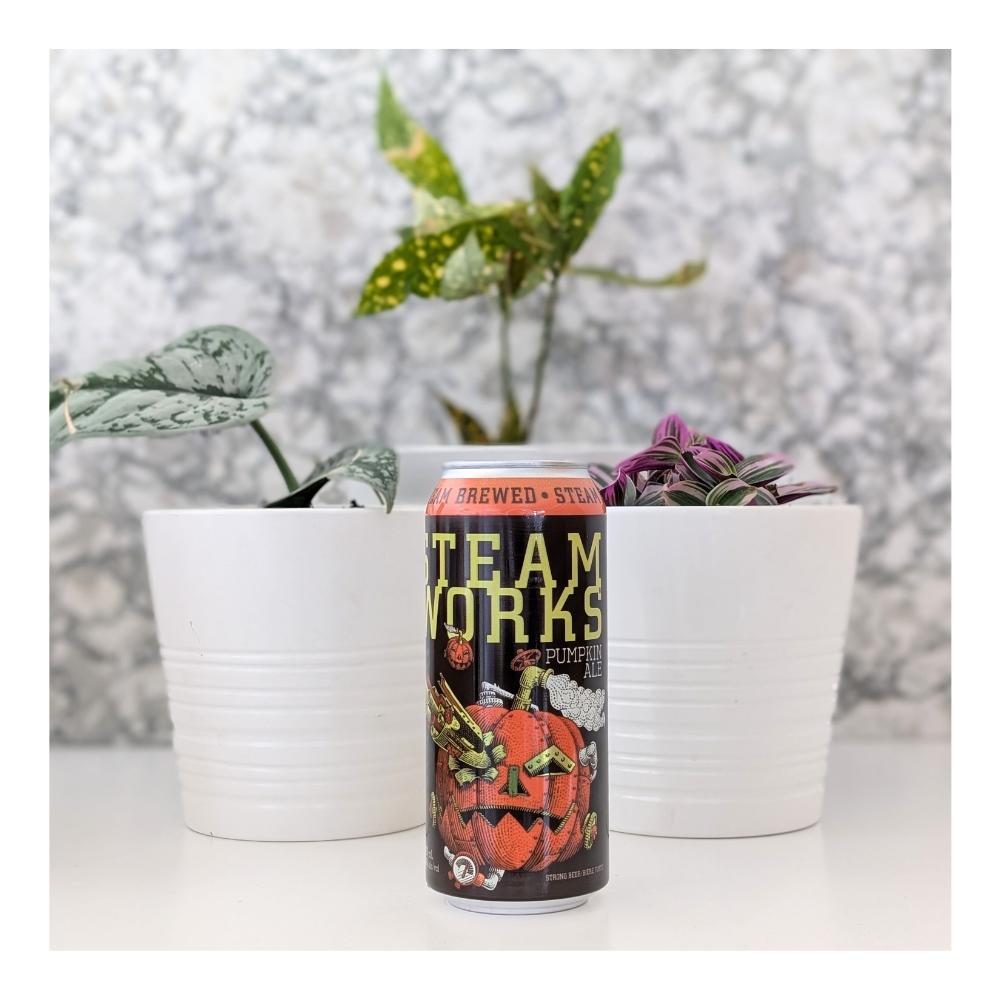 Brewing Pumpkin Ale by Steamworks Brewery - Brewpub, beer label