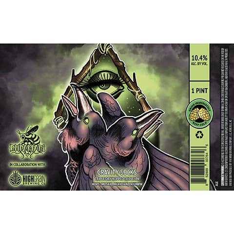 Hivemind Bhramari Gravity Socks TIPA by Hivemind Brewing, beer label