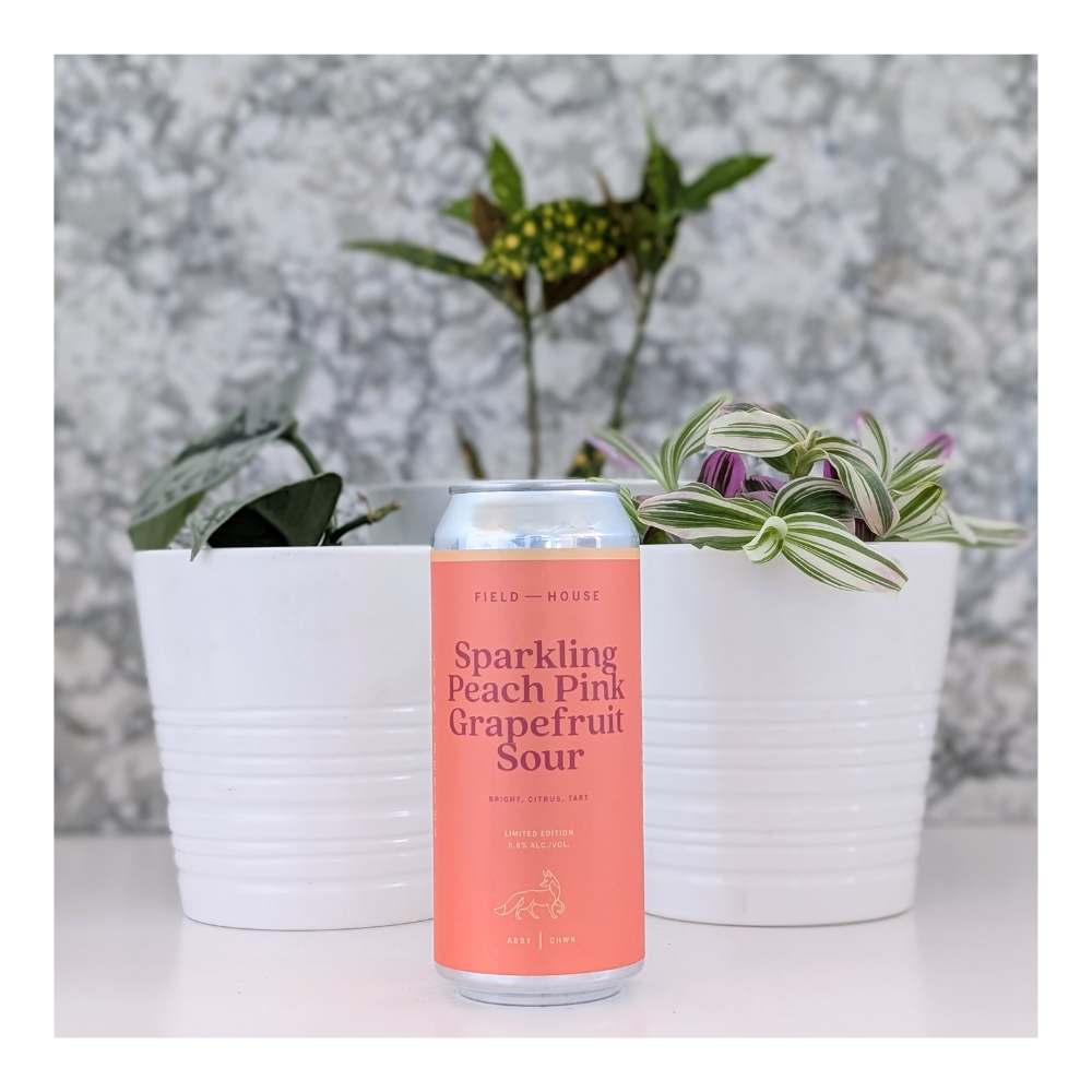 Co. Sparkling Peach Pink Grapefruit Sour by Field House Brewing Co., beer label