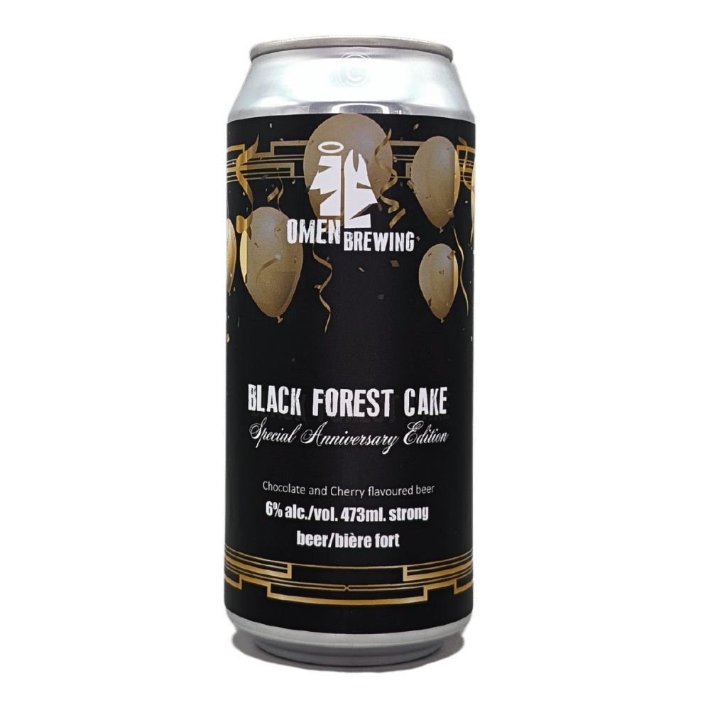 Black Forest Cake Milk Stout by Omen Brewing, beer label