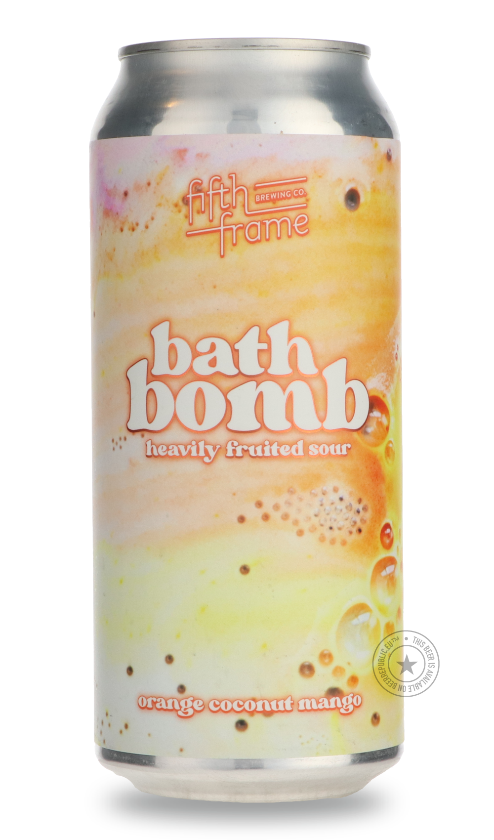 Bath Bomb: Orange, Mango, Coconut by Fifth Frame Brewing Co., beer label