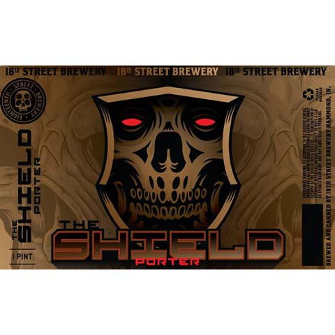 18th Street The Shield Porter by 18th Street Brewery, beer label