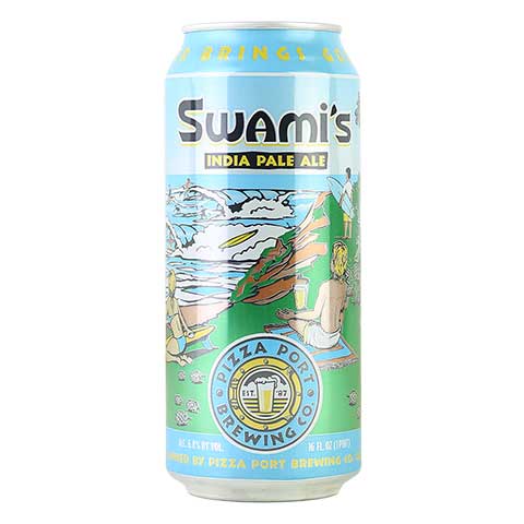 Pizza Port Swami's IPA by Pizza Port Brewing Co., beer label