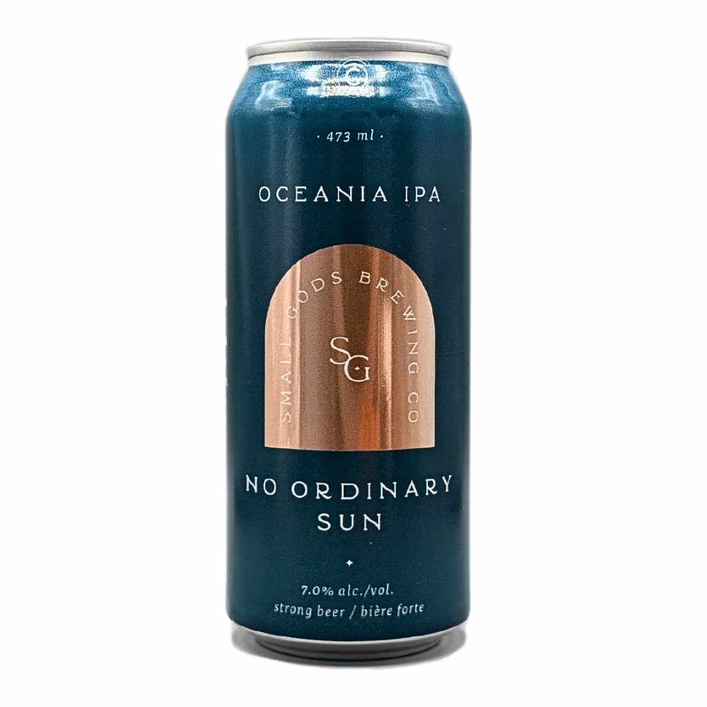 No Ordinary Sun Oceania IPA by Small Gods Brewing Co., beer label