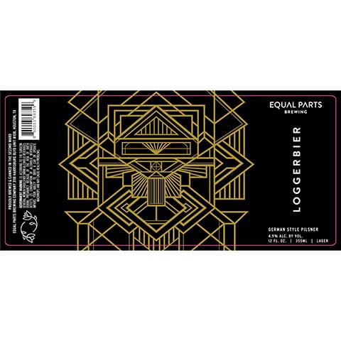 Equal Parts Loggerbier German Pilsner by Equal Parts Brewing, beer label
