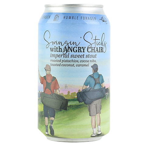 Humble Forager Swingin Sticks With Angry Chair Imperial Stout by Humble Forager Brewery, beer label