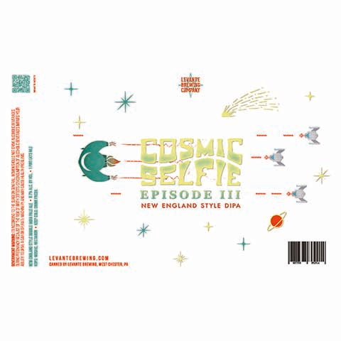 Levante Cosmic Selfie Episode III DIPA by Levante Brewing Company, beer label