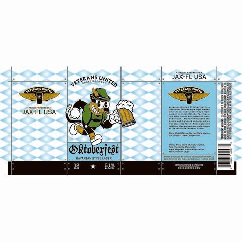 Veterans United Oktoberfest Bavarian Lager by Veterans United Craft Brewery, beer label