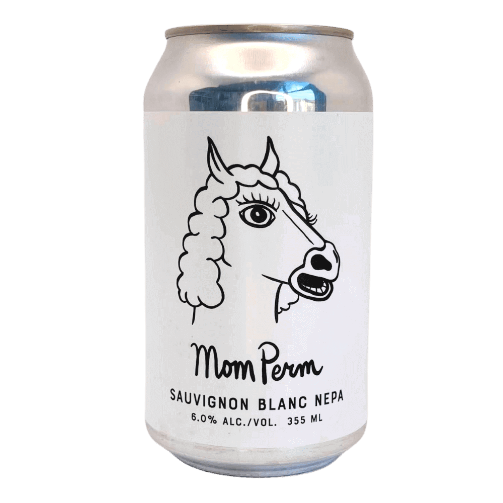 Mom Perm Sauvignon Blanc NEPA by Best of Kin, beer label