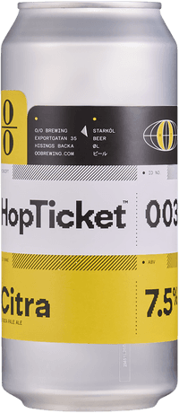 HopTicket 003 Simply Citra by O/O Brewing, beer label
