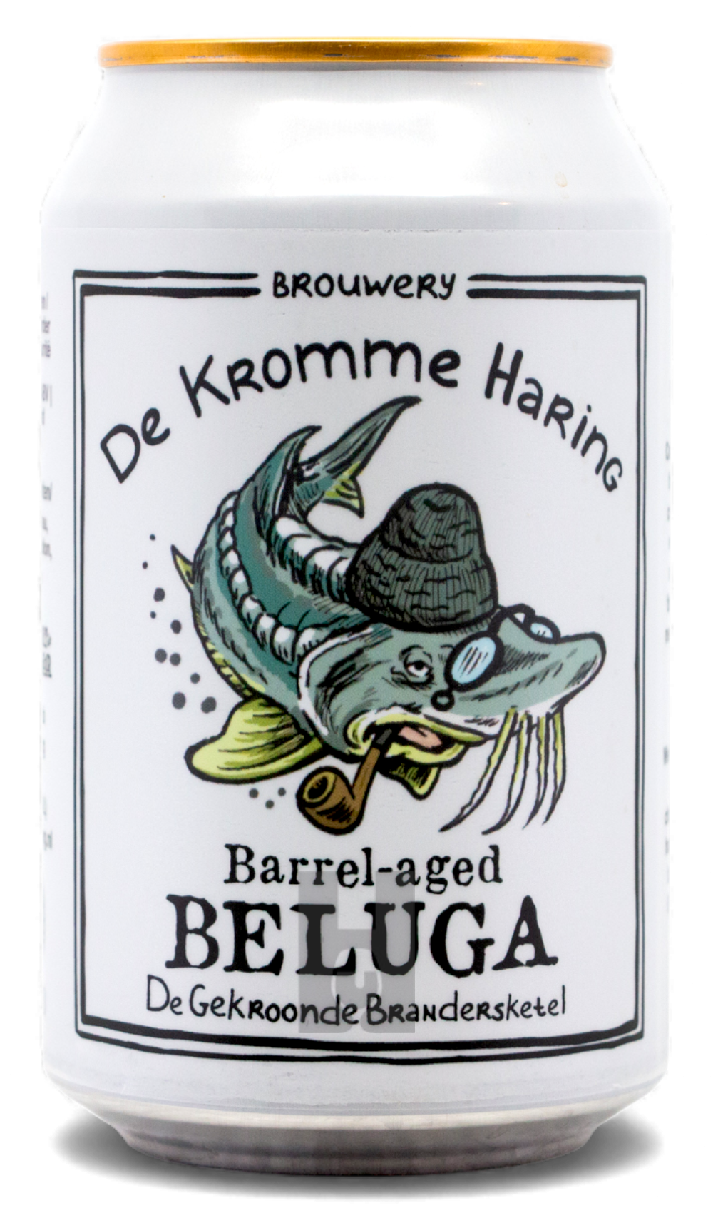 De Kromme Haring Beluga Barrel-aged - De Gekroonde Brandersketel by De Kromme Haring, beer label