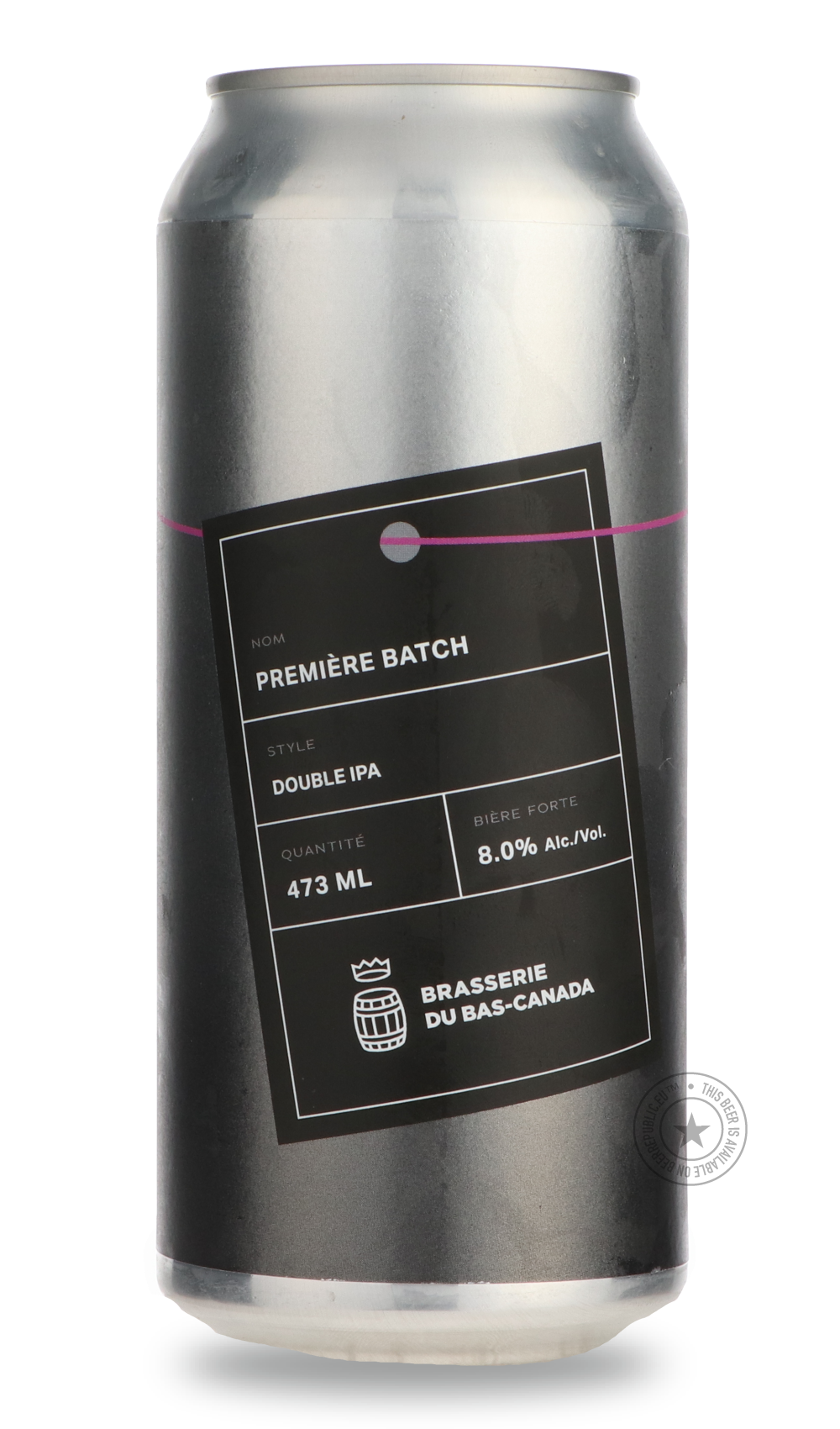 Première Batch by Brasserie du Bas-Canada, beer label