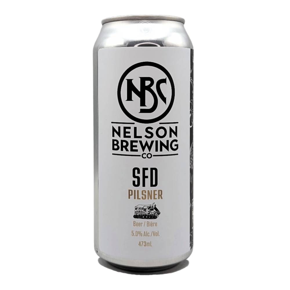 SFD Czech Pilsner by Nelson Brewing Company, beer label