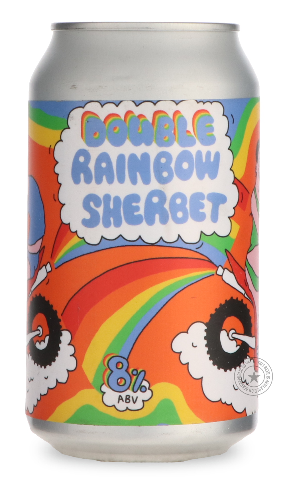 Double Rainbow Sherbet by Prairie, beer label