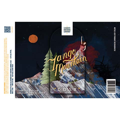 Levante Tango Mountain German-Style Gose by Levante Brewing Company, beer label