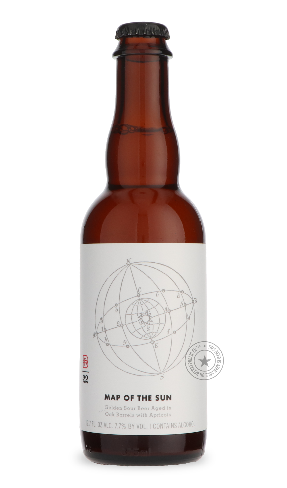 Map of the Sun 2022 by The Rare Barrel, beer label
