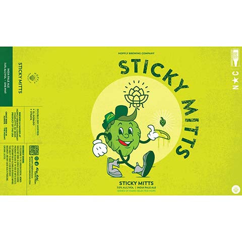 Hopfly Sticky Mitts IPA by HopFly Brewing Company, beer label