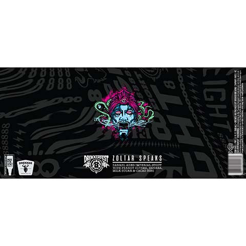 Drekker Zoltar Speaks Barrel Aged Imperial Stout by Drekker Brewing Company, beer label