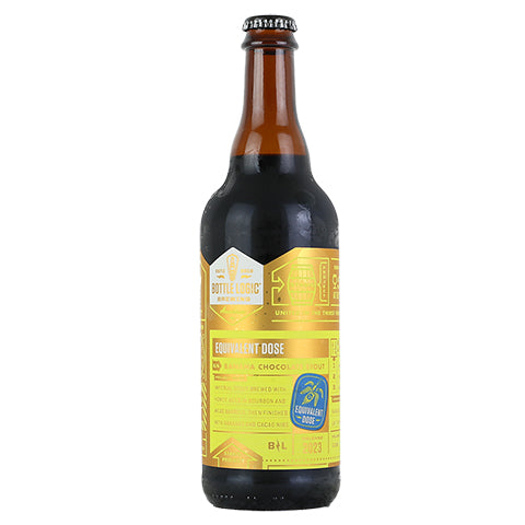 Bottle Logic Equivalent Dose Imperial Stout by Bottle Logic Brewing, beer label