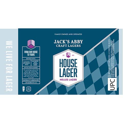 Jack's Abby House Lager by Jack's Abby Brewing LLC, beer label