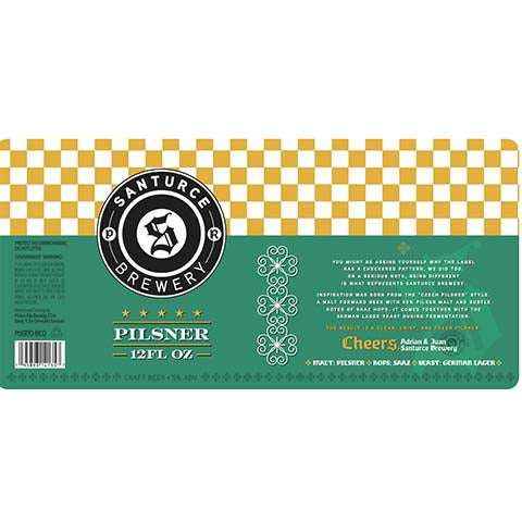 Prision Pals Santurce Brewery Pilsner by Prision Pals Brewing Co., beer label