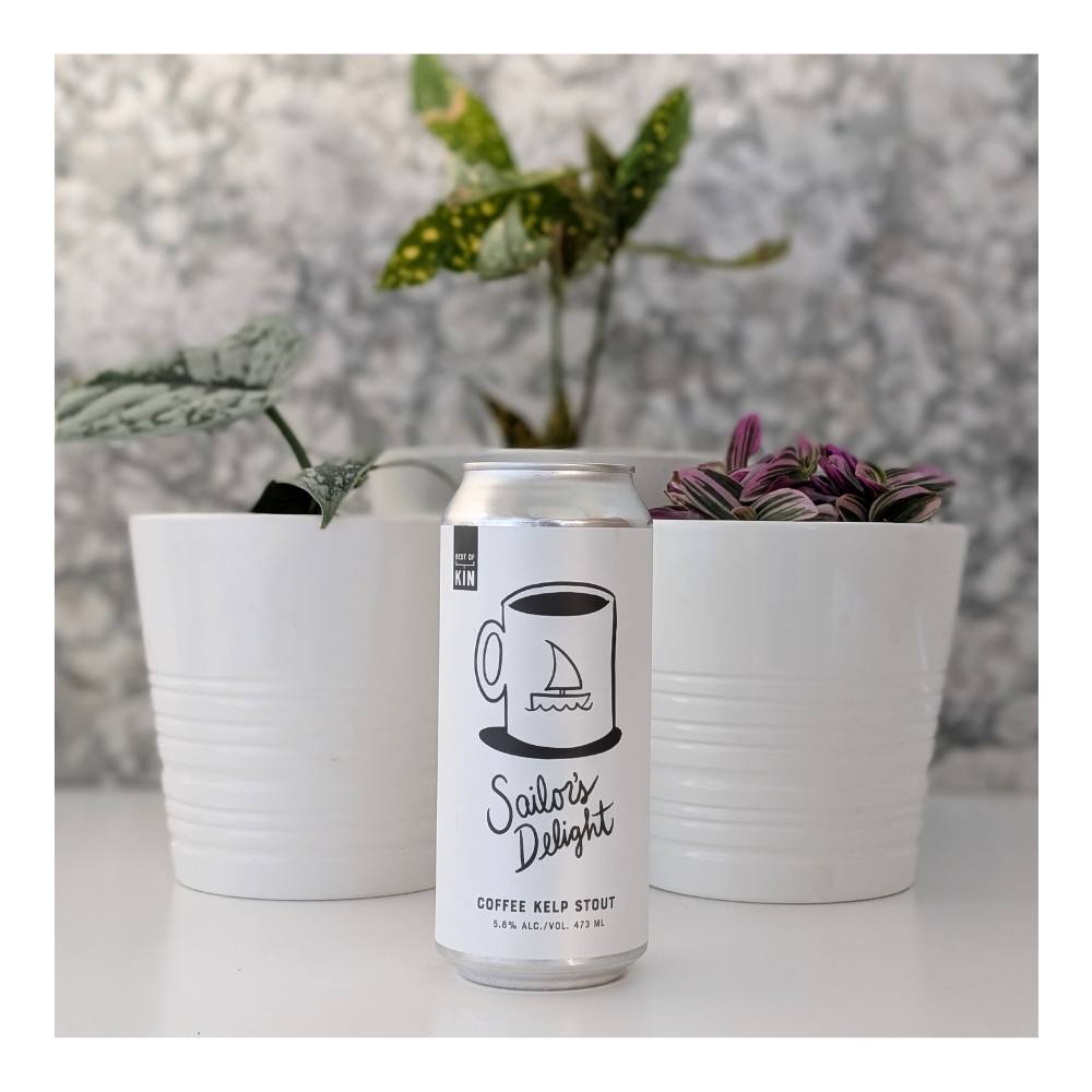 Sailor's Delight Coffee Kelp Stout by Best of Kin, beer label