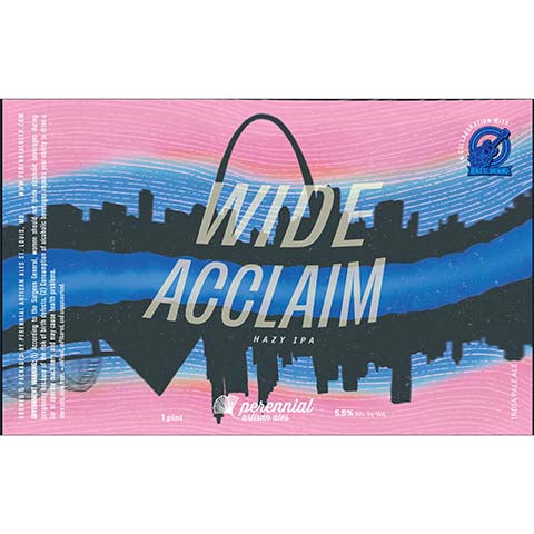 Perennial Wide Acclaim Hazy IPA by Perennial Artisan Ales, beer label