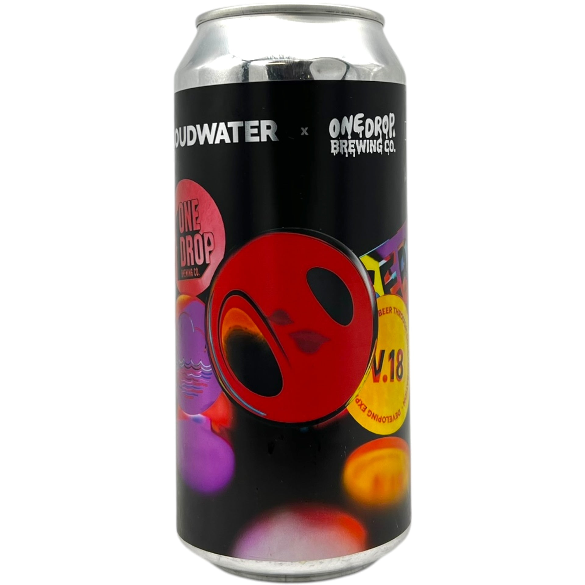 Cloudwater x One Drop Brewing DIPA v18 by Cloudwater, beer label
