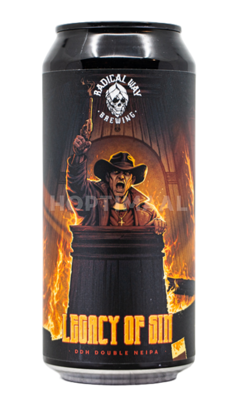Radical Way Legacy of Sin by Radical Way Brewing, beer label