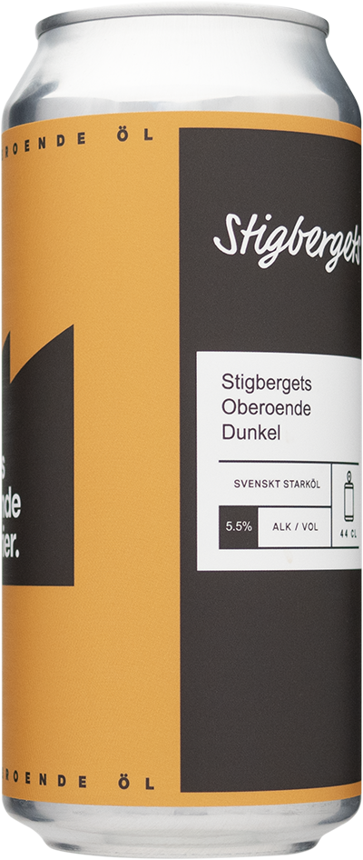 Stigbergets Oberoende Dunkel by Stigbergets Bryggeri, beer label