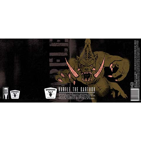 Drekker Narfle The Garthok Imperial Stout by Drekker Brewing Company, beer label