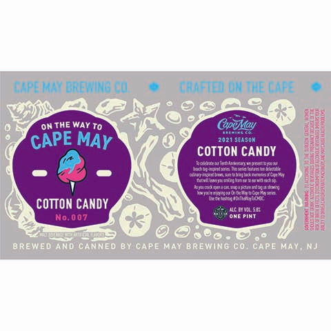 Cape May On the Way to Cape May No. 007 by Cape May Brewing Company, beer label