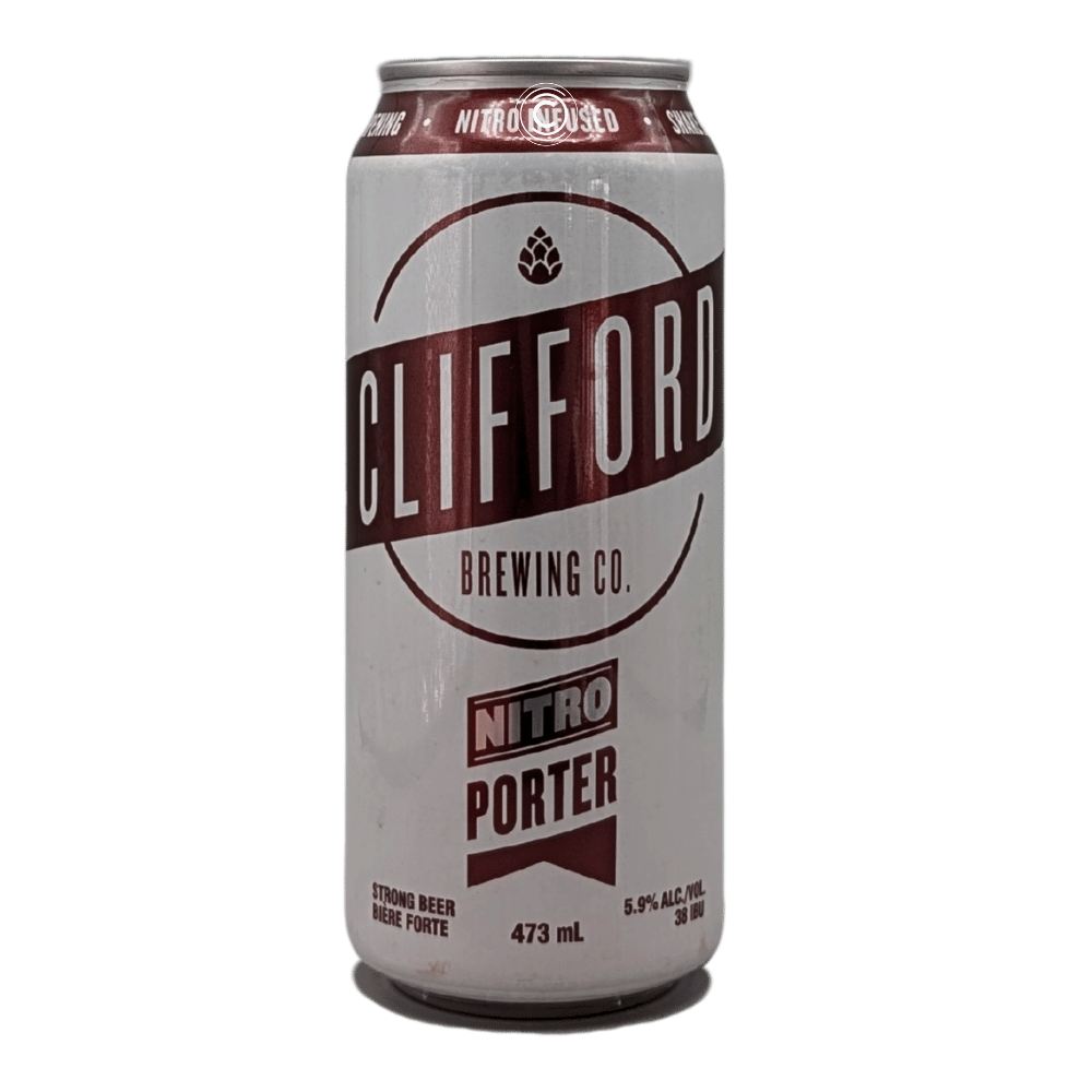 Nitro Porter by Clifford Brewing Co., beer label