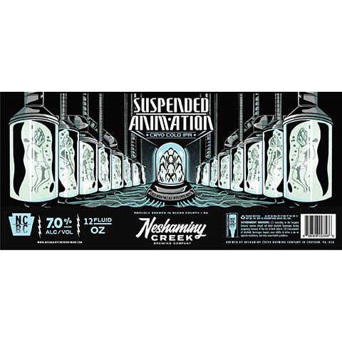 Neshaminy Creek Suspended Animation Cold IPA by Neshaminy Creek Brewing Co, beer label