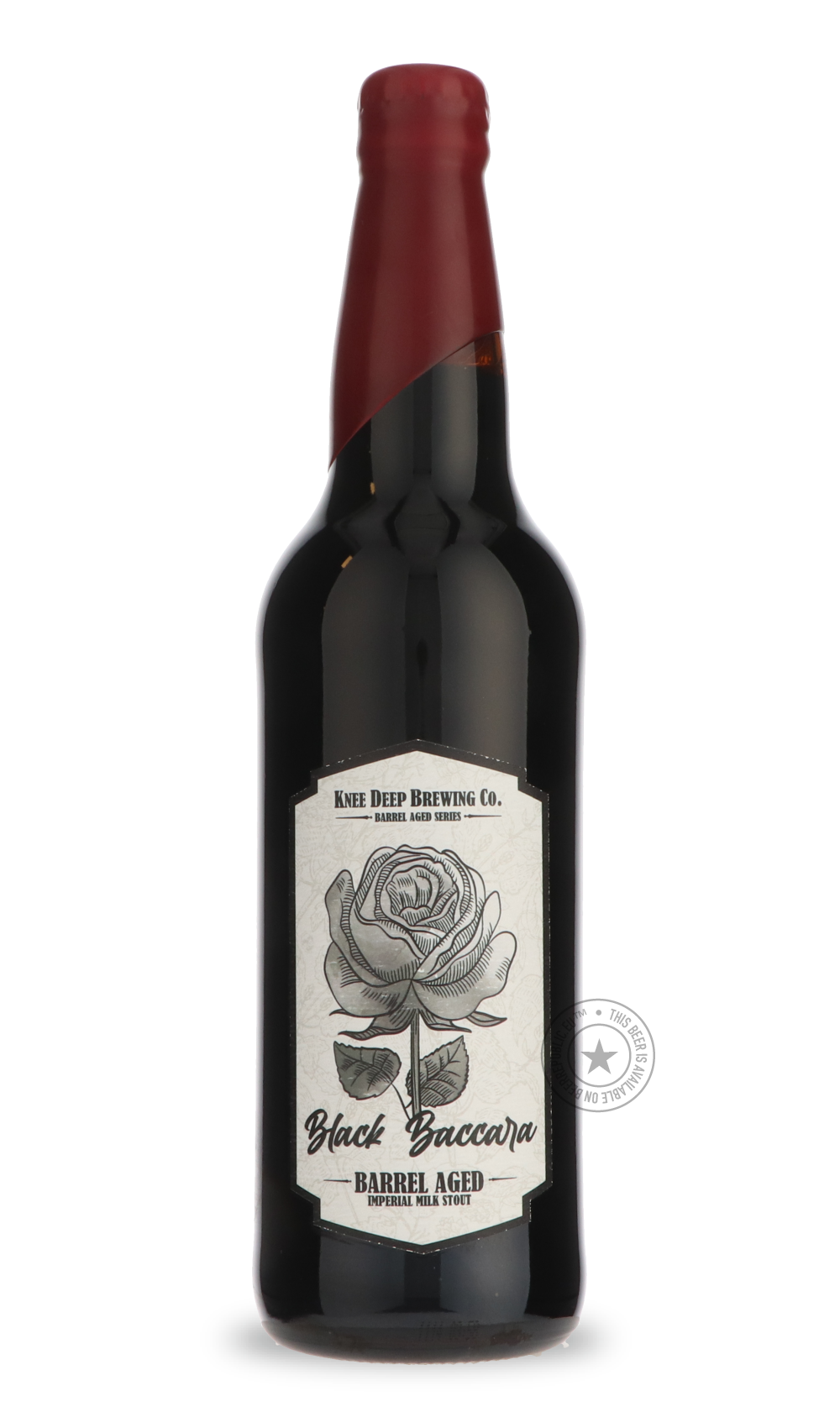 Black Baccara by Knee Deep Brewing Company, beer label
