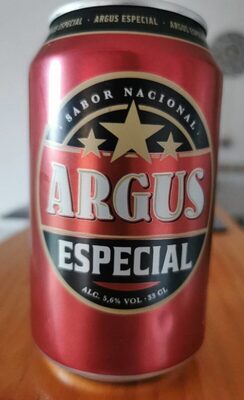 Cerveza especial by Argus Brewery, beer label