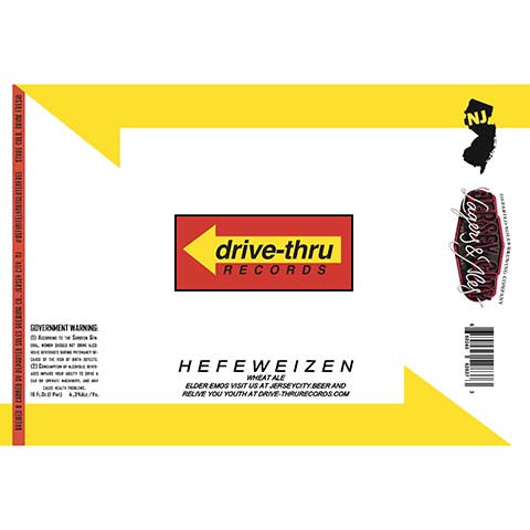 Departed Soles Drive-Thru Records Wheat by Departed Soles Brewing, beer label