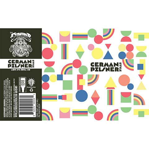La Cumbre German Pilsner by La Cumbre Brewing Co, beer label