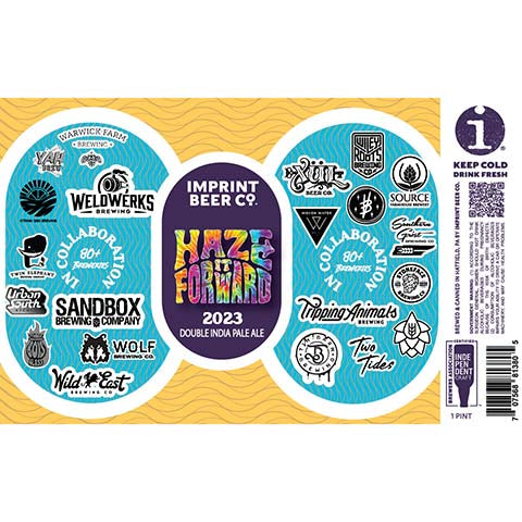 Imprint Haze It Forward DIPA by Imprint Beer Company, beer label