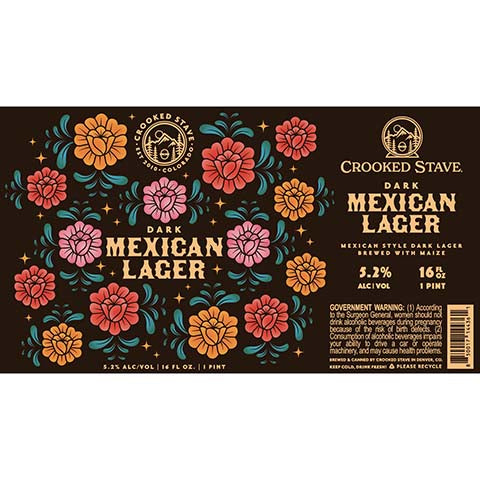 Crooked Stave Dark Mexican Lager by Crooked Stave Artisan Beer Project, beer label