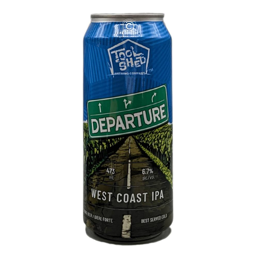 Departure West Coast IPA by Tool Shed Brewing Company, beer label