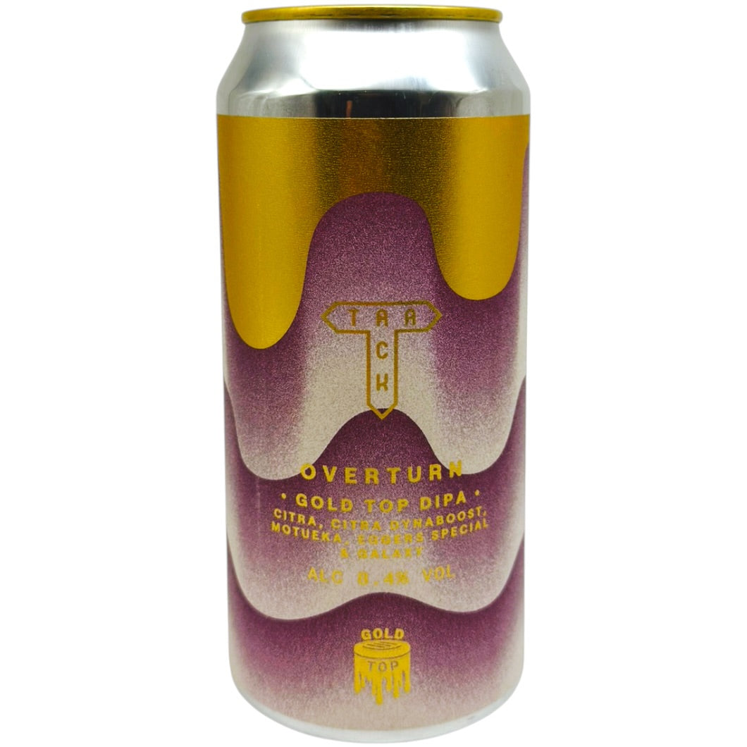 Track Overturn (Gold Top DIPA) by Track Brewing Co., beer label