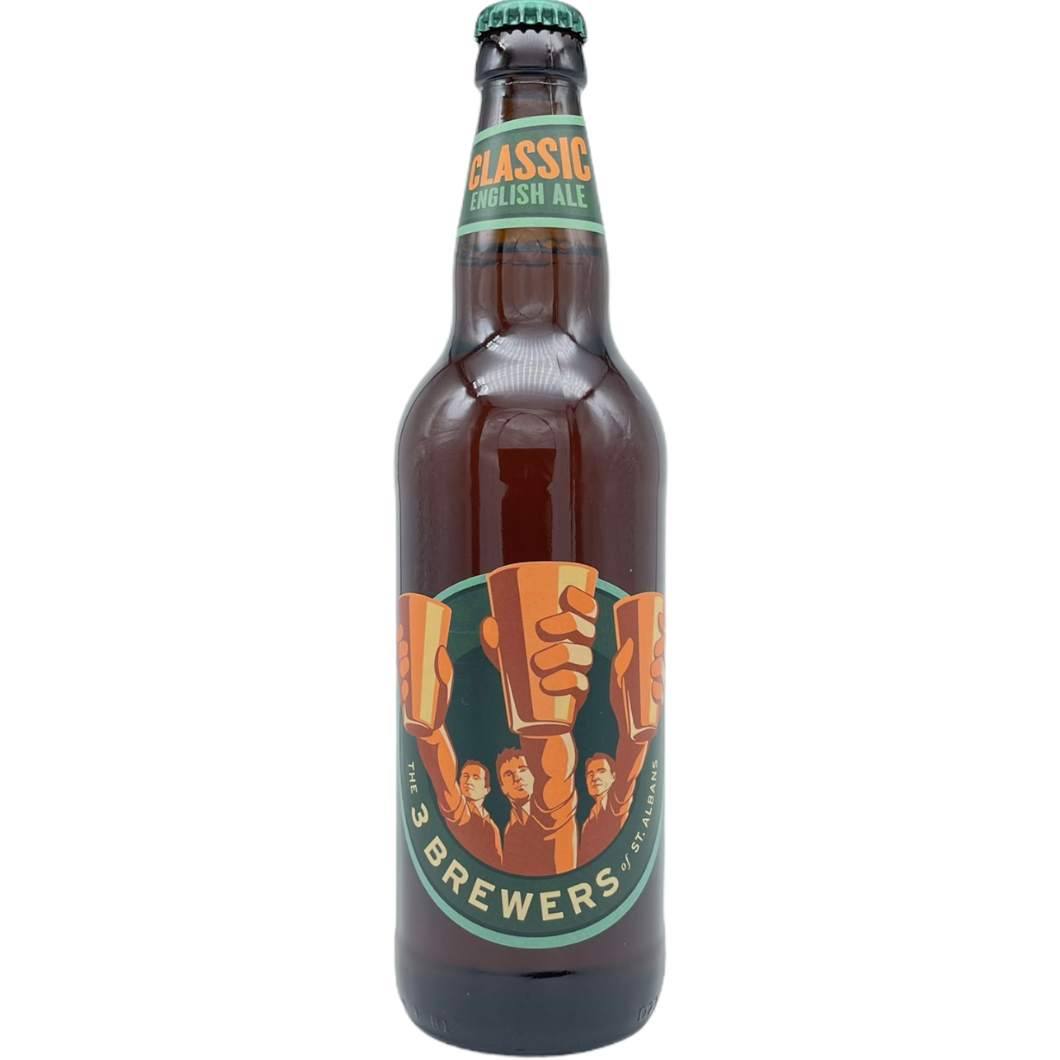 The 3 Brewers Classic English Ale by The 3 Brewers, beer label