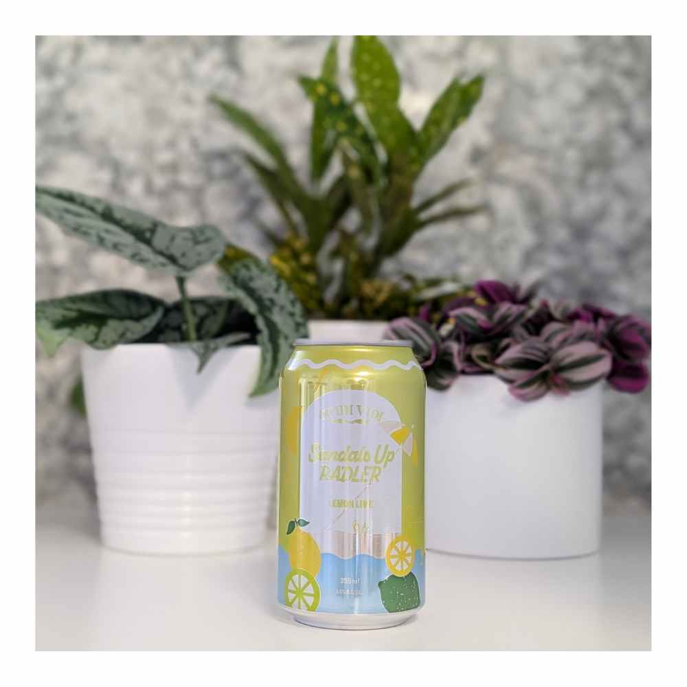Sandals Up Lemon Lime Radler by Quidi Vidi Brewing Company, beer label