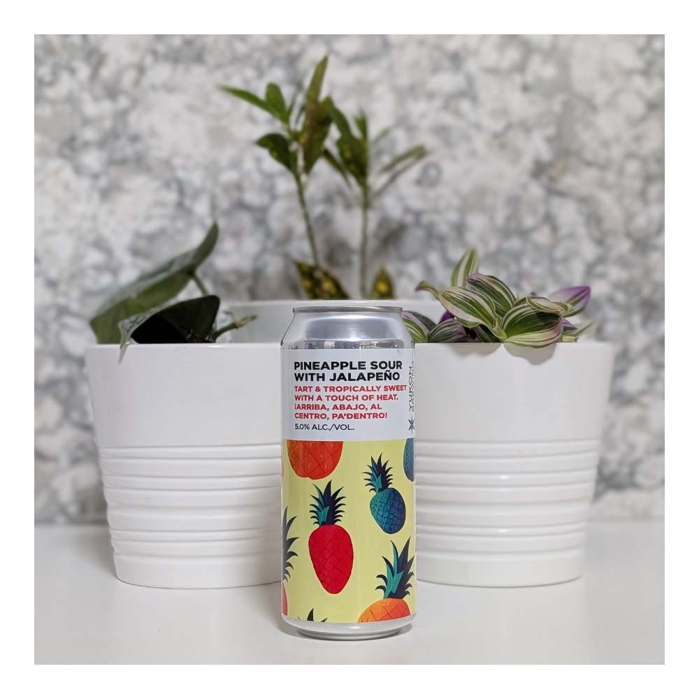 Pineapple Sour With Jalapeno by Yukon Brewing, beer label